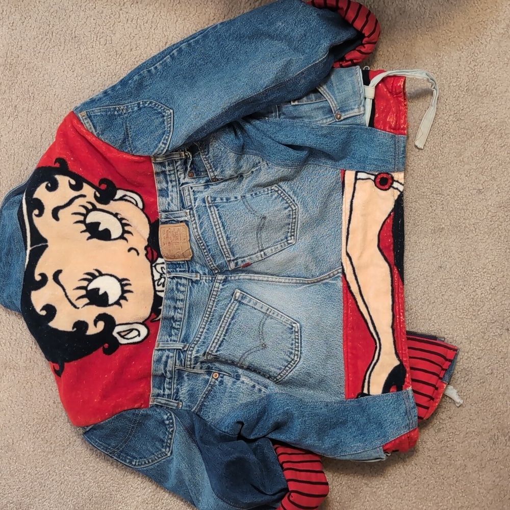 Vintage Betty Boop Cartoon Denim Jacket